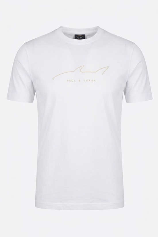 Paul & Shark T-shirt-Brodée Unisexe