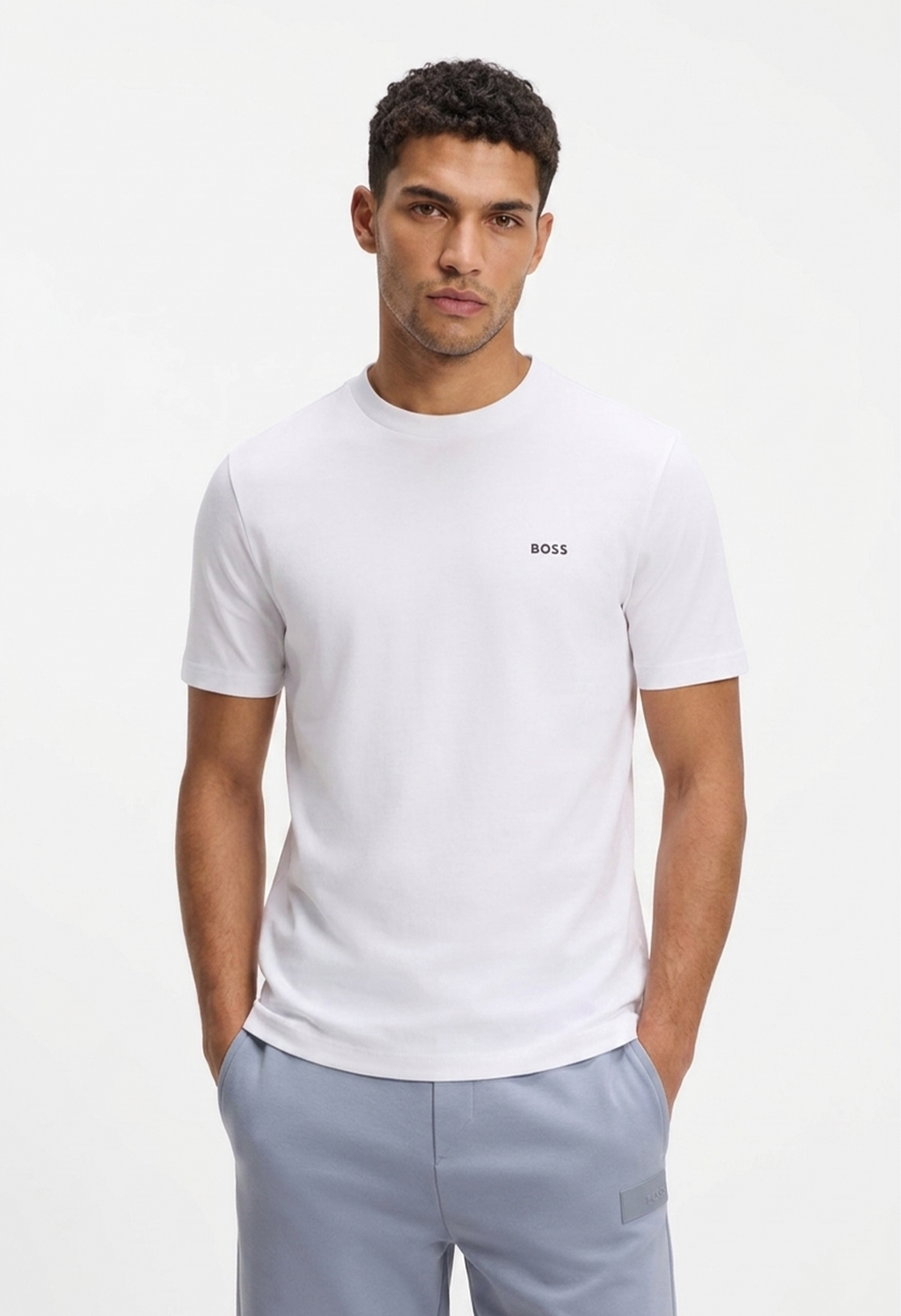 Boss Cotton T-shirt-logo UniSexe
