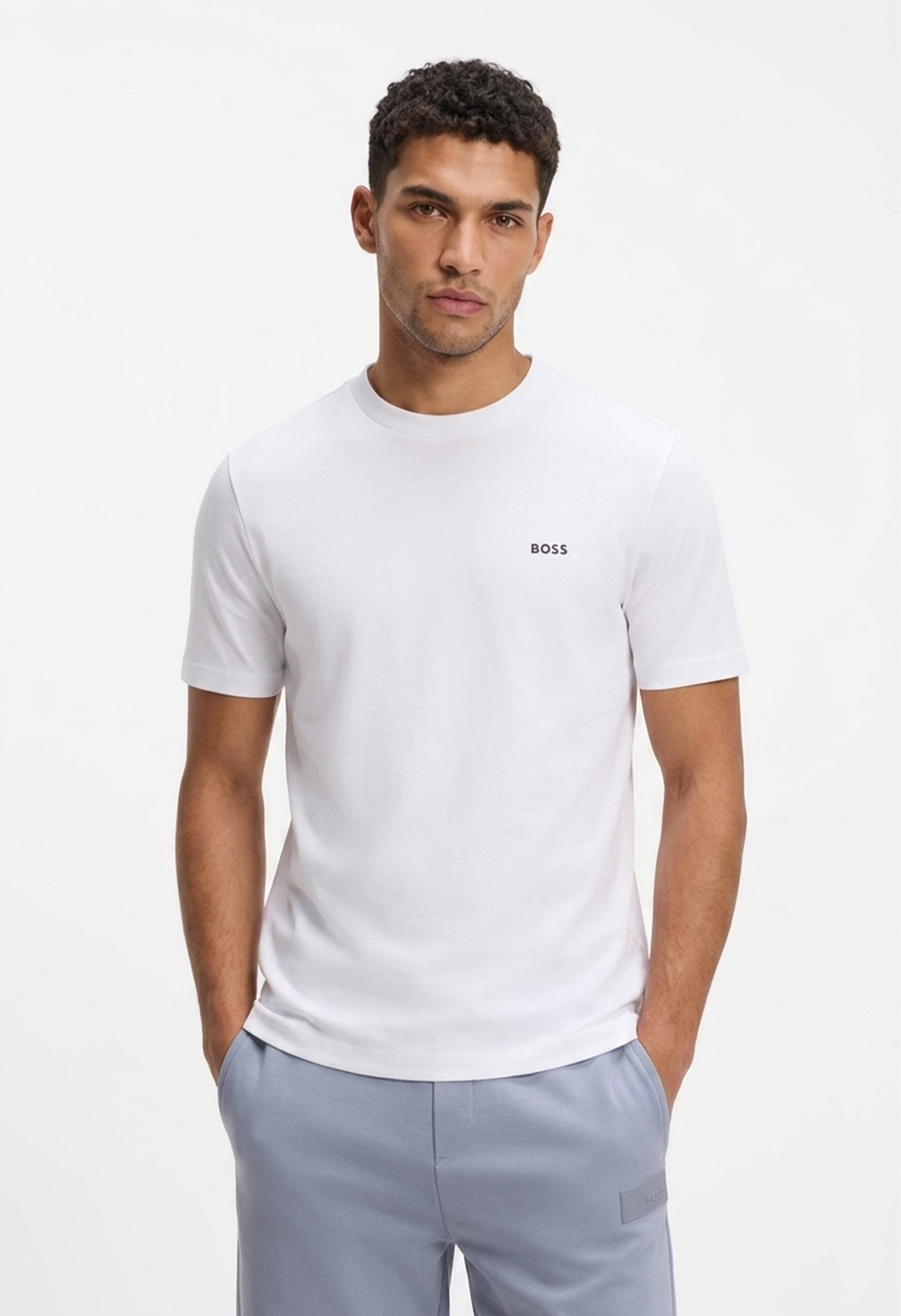 Boss Cotton T-shirt-logo UniSexe