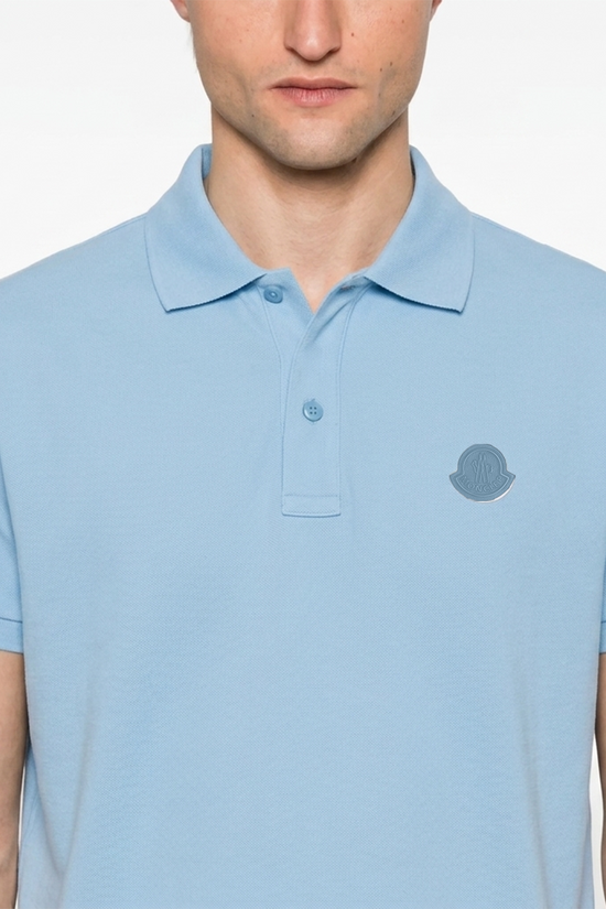 Moncler Polo en Coton Piqué  à empiècement logo