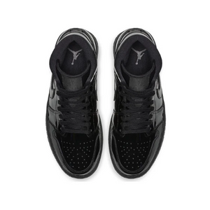 Nike Air Jordan 1 Mid “Triple Black Patent Leather”