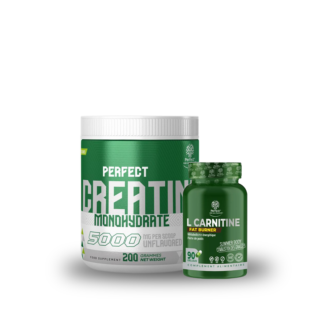 Pack Creatine Monohydrate 200 G + L Carnitine 90 Capsules