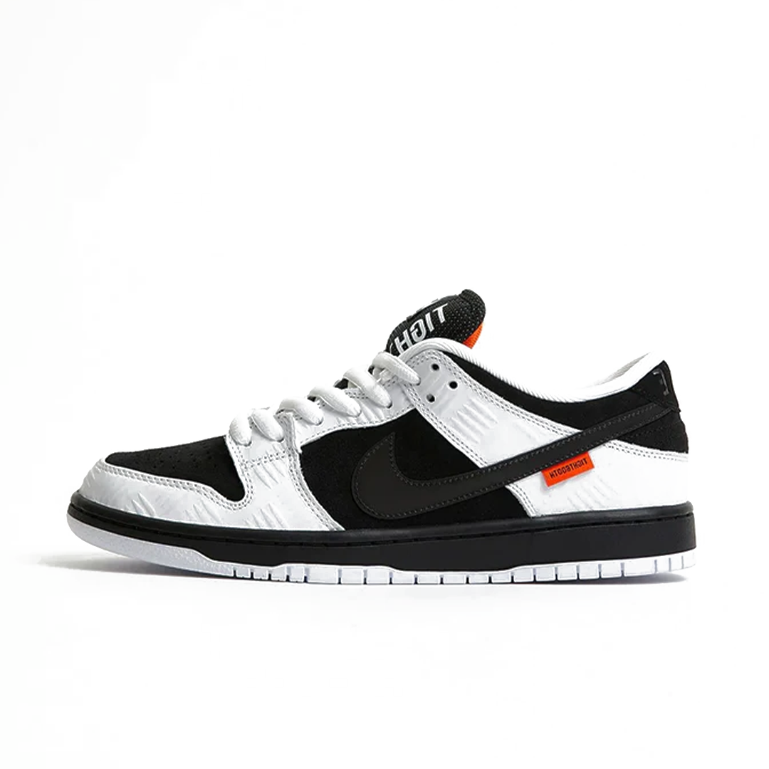 Nike SB « Tightbooth » Dunk Low QS – Blanc/Noir-Orange de sécurité