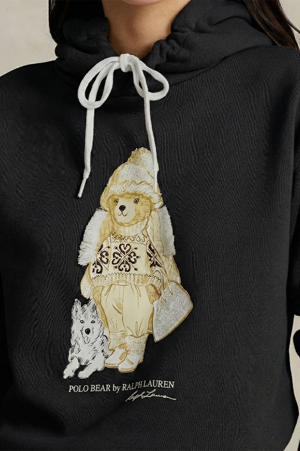 Polo Ralph Lauren POLO BEAR HOODIE - Sweat à Capuche - black