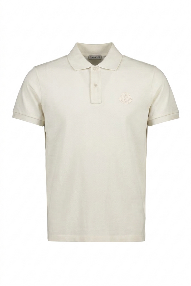 Moncler Polo en Coton Piqué  à empiècement logo