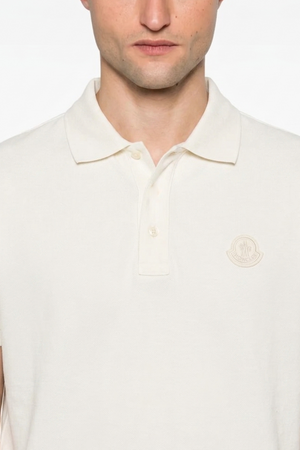 Moncler Polo en Coton Piqué  à empiècement logo