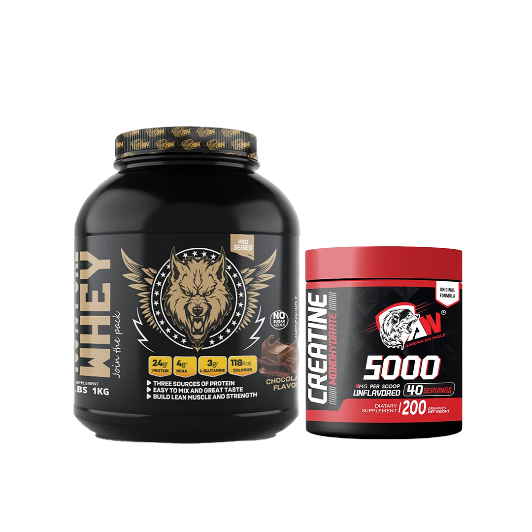 Pack Pure Whey American Wolf 1 kg