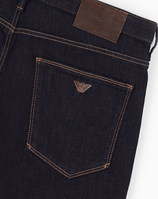 ARMANI Jean Regular Bleu En Denim Confortable