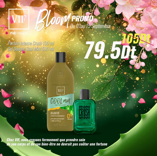 Pack Parfum Crush 100ml - Gel douche cool mint 250ml