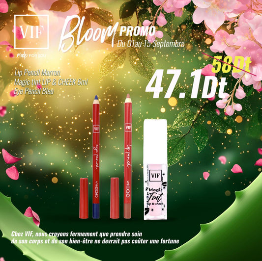 Pack Magic tint & cheek - Lip pencil marron - Eye pencil bleu