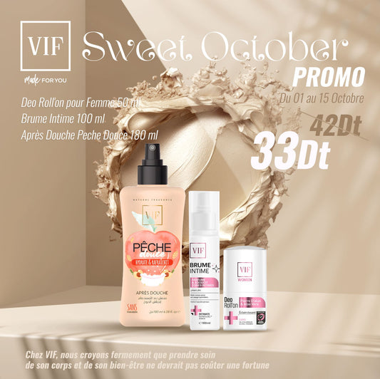 Pack Roll'on femme - Brume intime - Apres douche peche