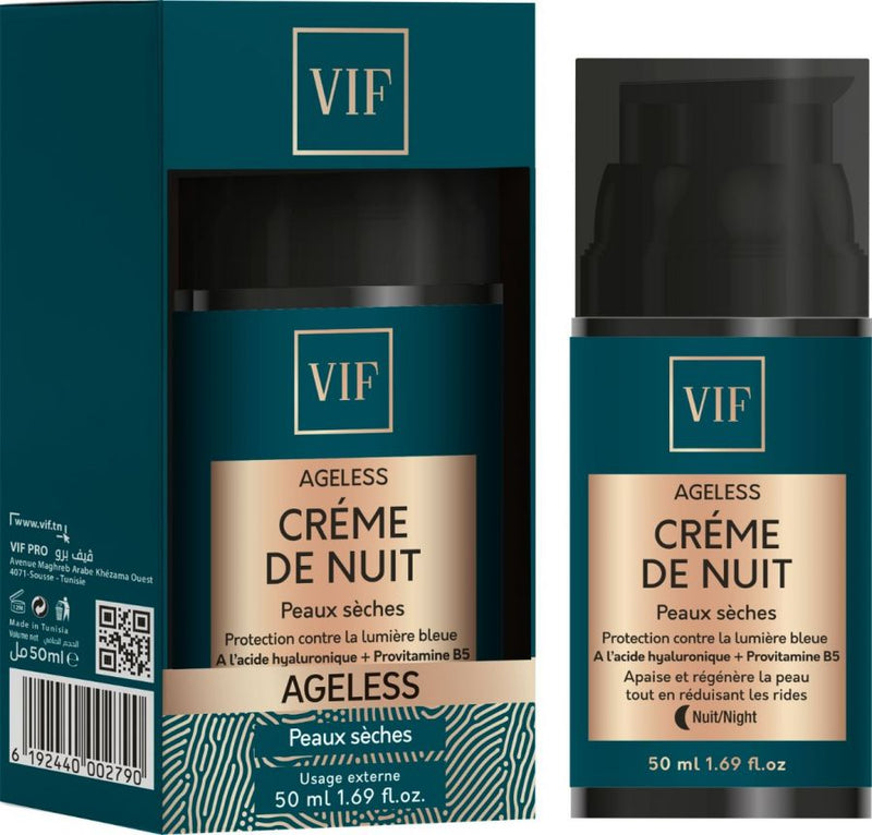 Ageless creme de nuit peaux sèches 50ml