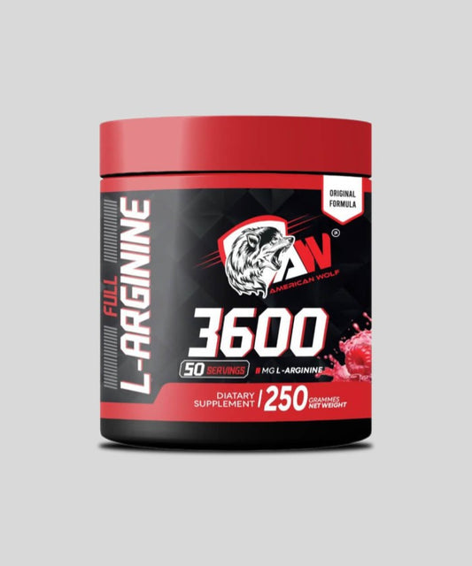 L - Arginine 3600 Mg - 50 Scoop American Wolf