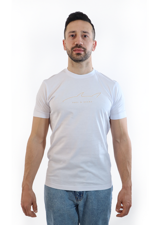 Paul & Shark T-shirt-Brodée Unisexe