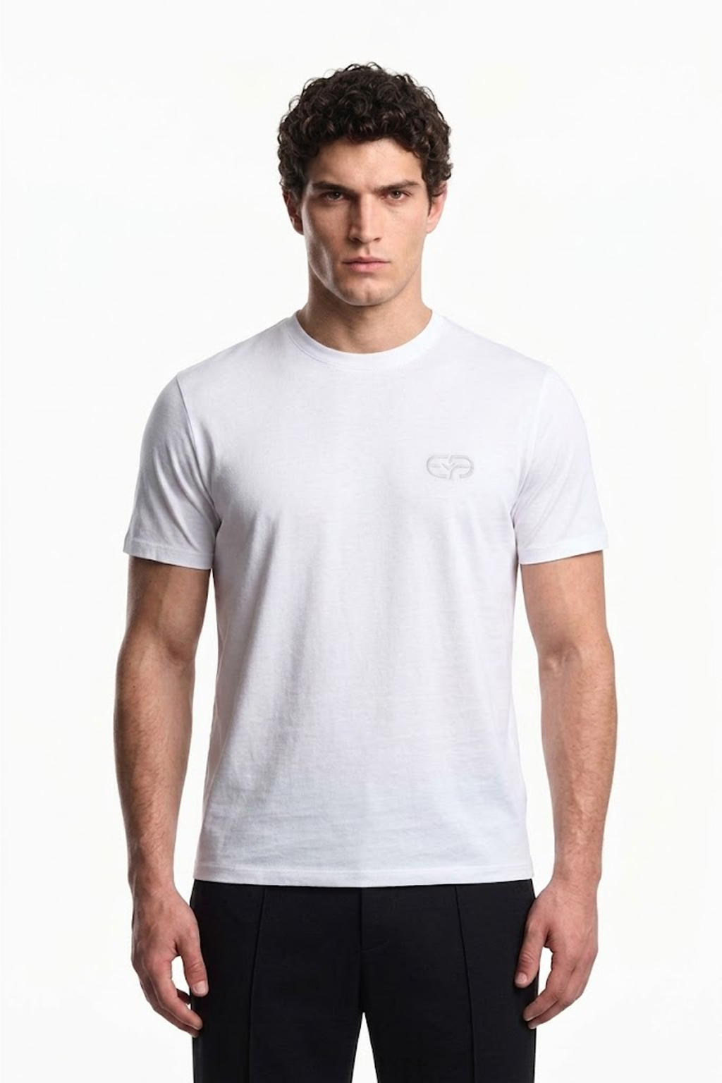 Emporio Armani T-shirt basique -Logo Brodée UniSexe