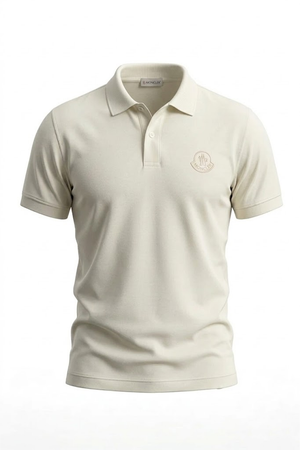 Moncler Polo en Coton Piqué  à empiècement logo