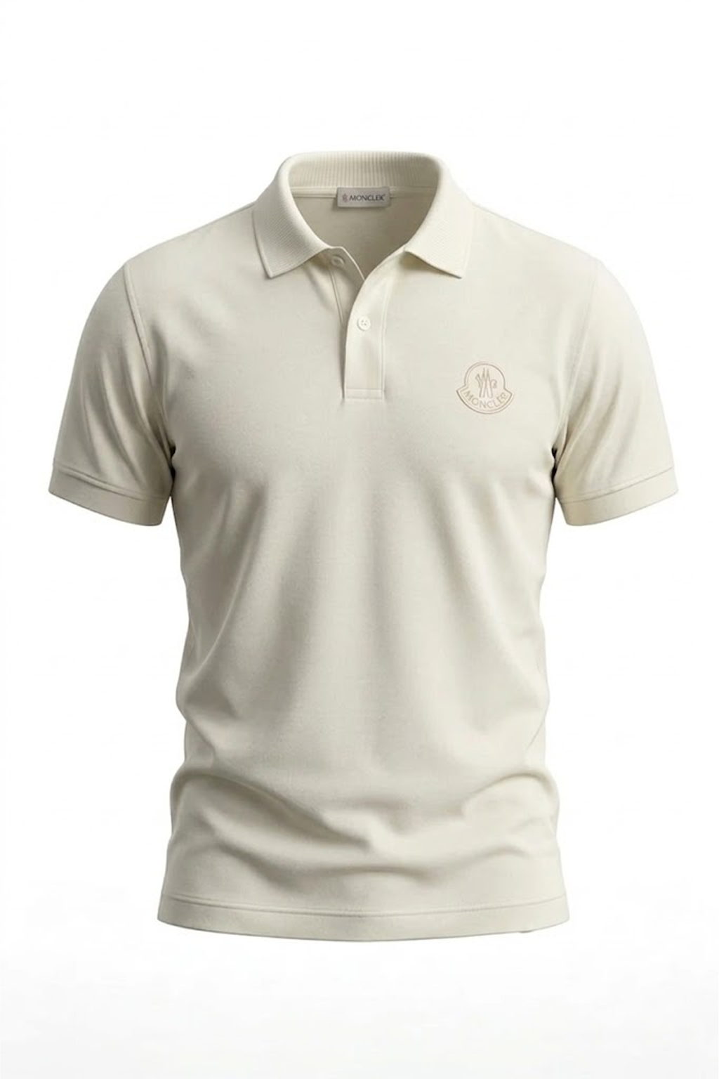 Moncler Polo en Coton Piqué  à empiècement logo