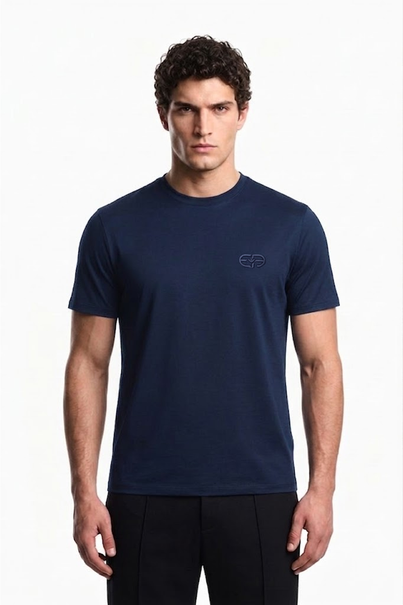 Emporio Armani T-shirt basique -Logo Brodée UniSexe