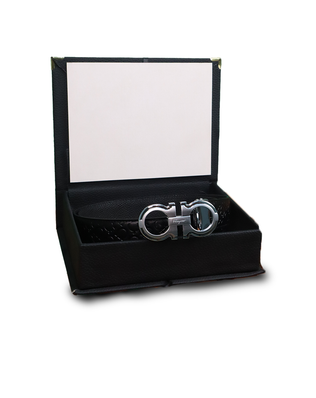 Ferragamo Ceinture Hommes Gris Brillant