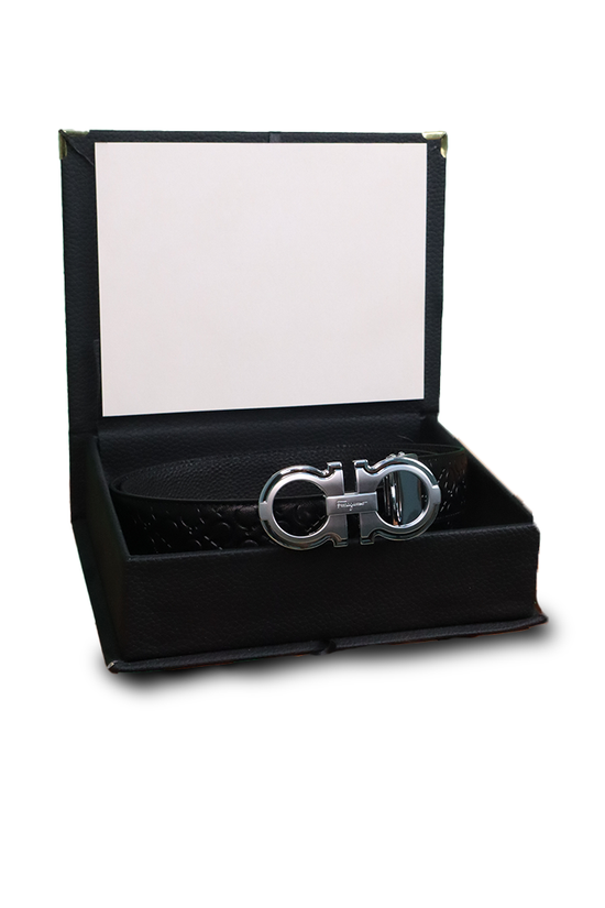 Ferragamo Ceinture Hommes Gris Brillant