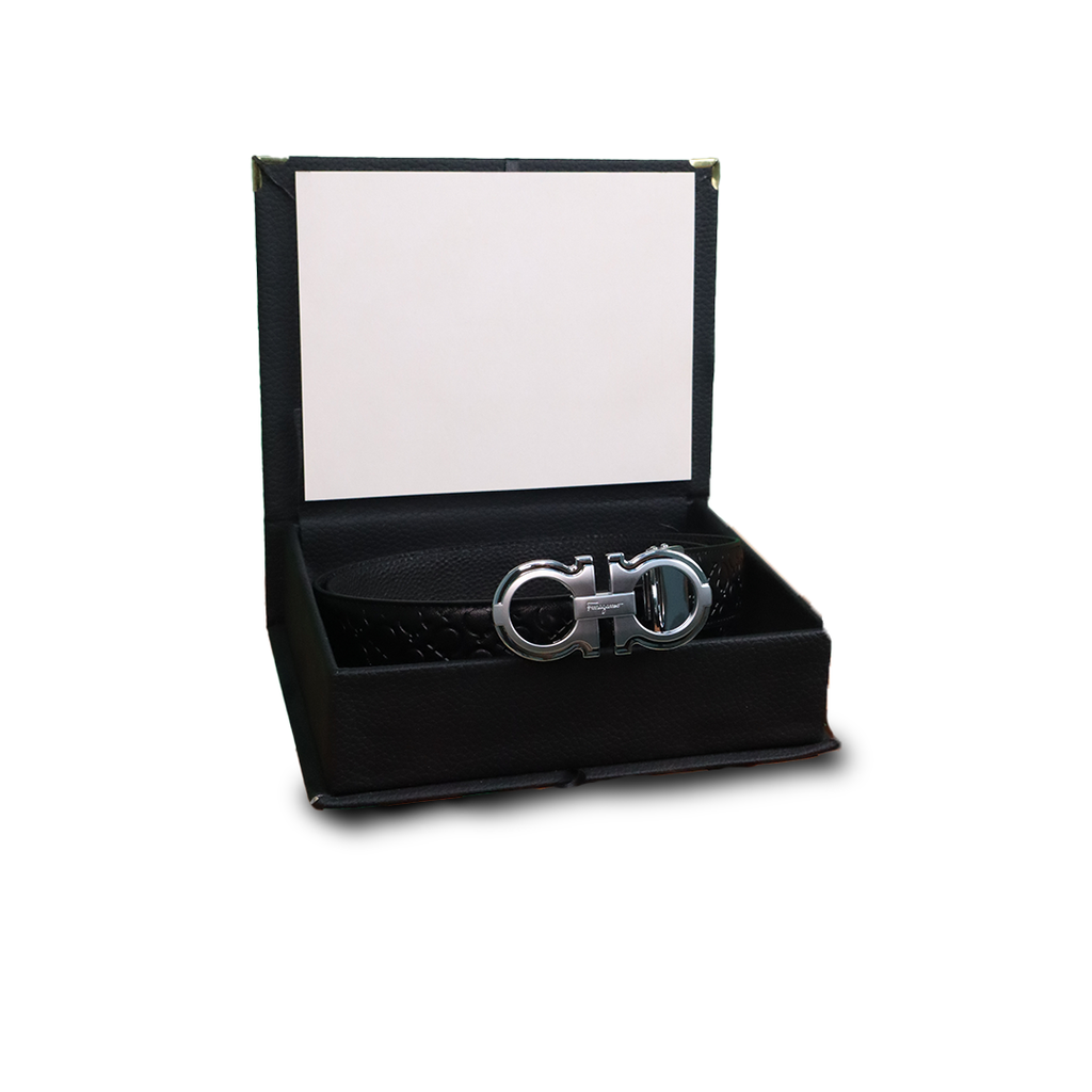 Ferragamo Ceinture Hommes Gris Brillant