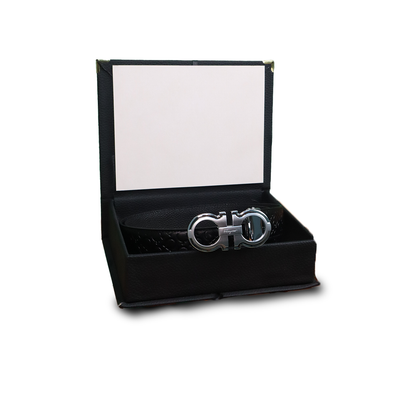 Ferragamo Ceinture Hommes Gris Brillant