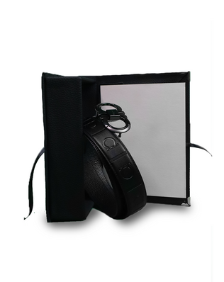 Ferragamo Ceinture Hommes Noir Brillant