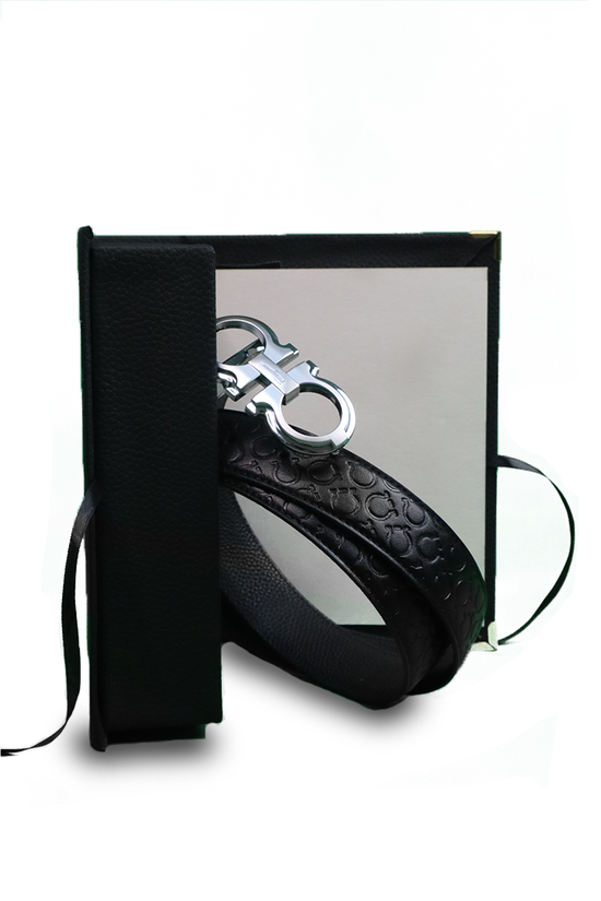 Ferragamo Ceinture Hommes Gris Brillant