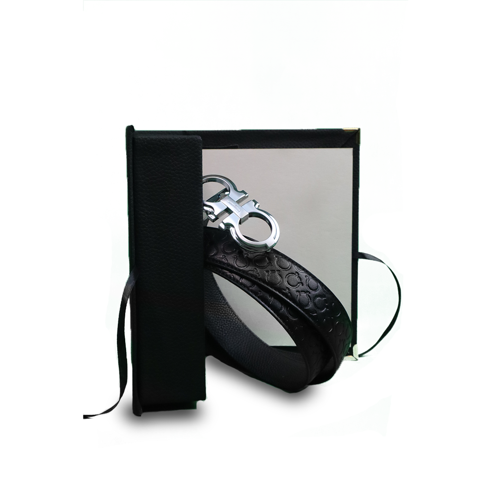 Ferragamo Ceinture Hommes Gris Brillant