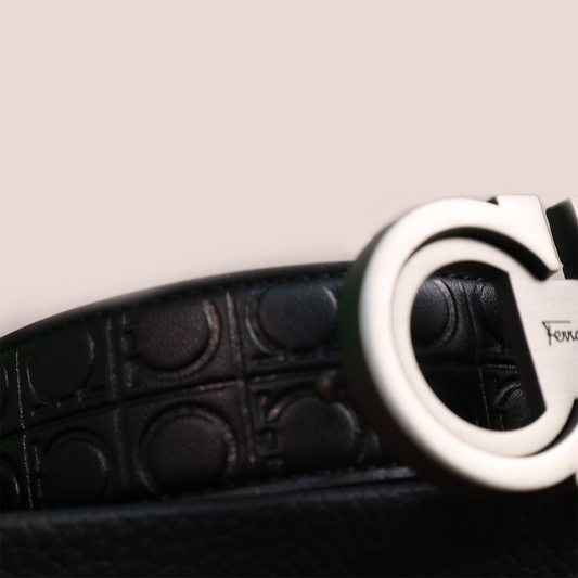 Ferragamo Ceinture Hommes Gris Mate