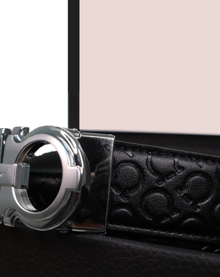 Ferragamo Ceinture Hommes Gris Brillant
