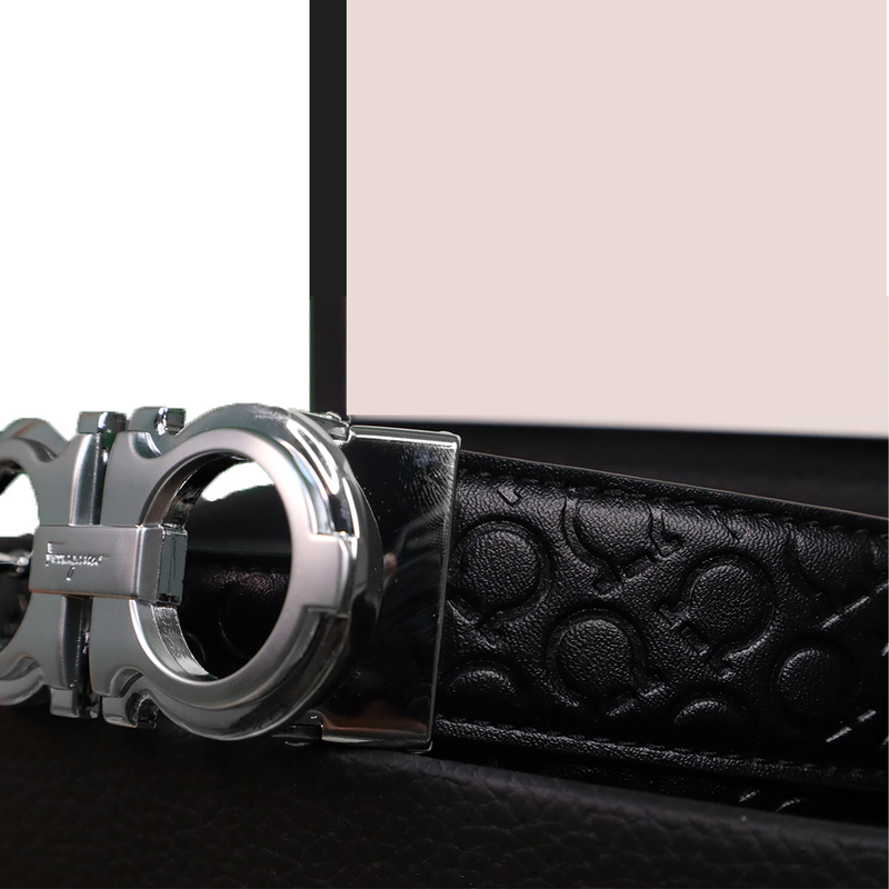 Ferragamo Ceinture Hommes Gris Brillant