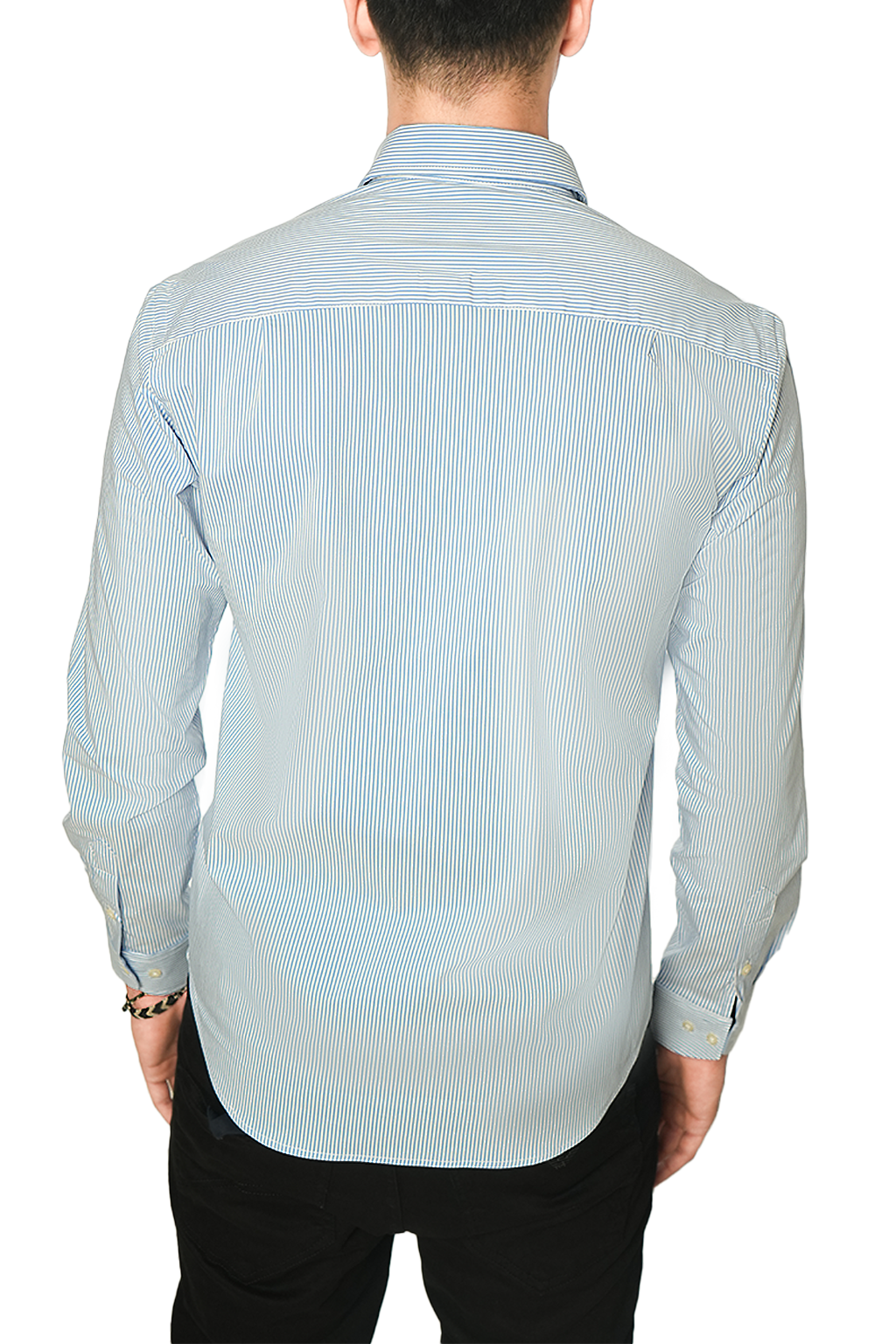 Façonnable Chemise à Rayures Sky Blu