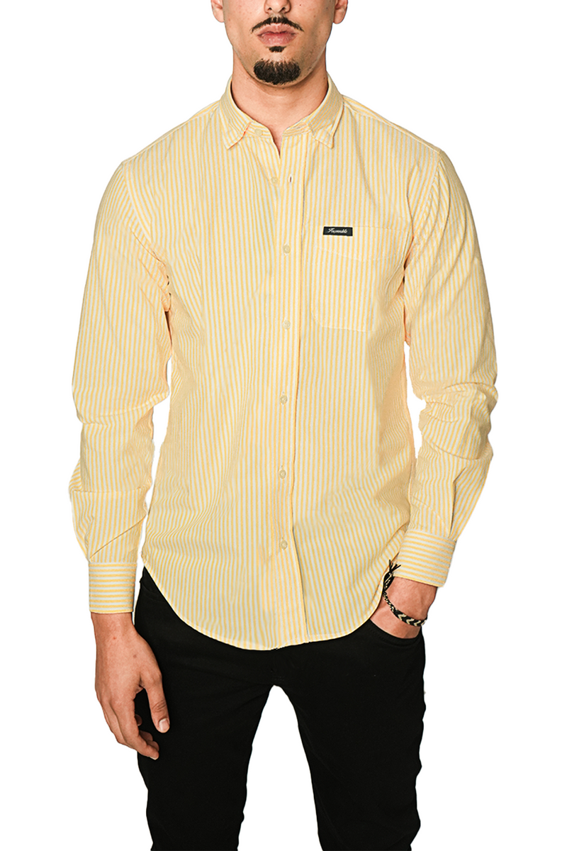 Façonnable Chemise à Rayures Poche sur le devant