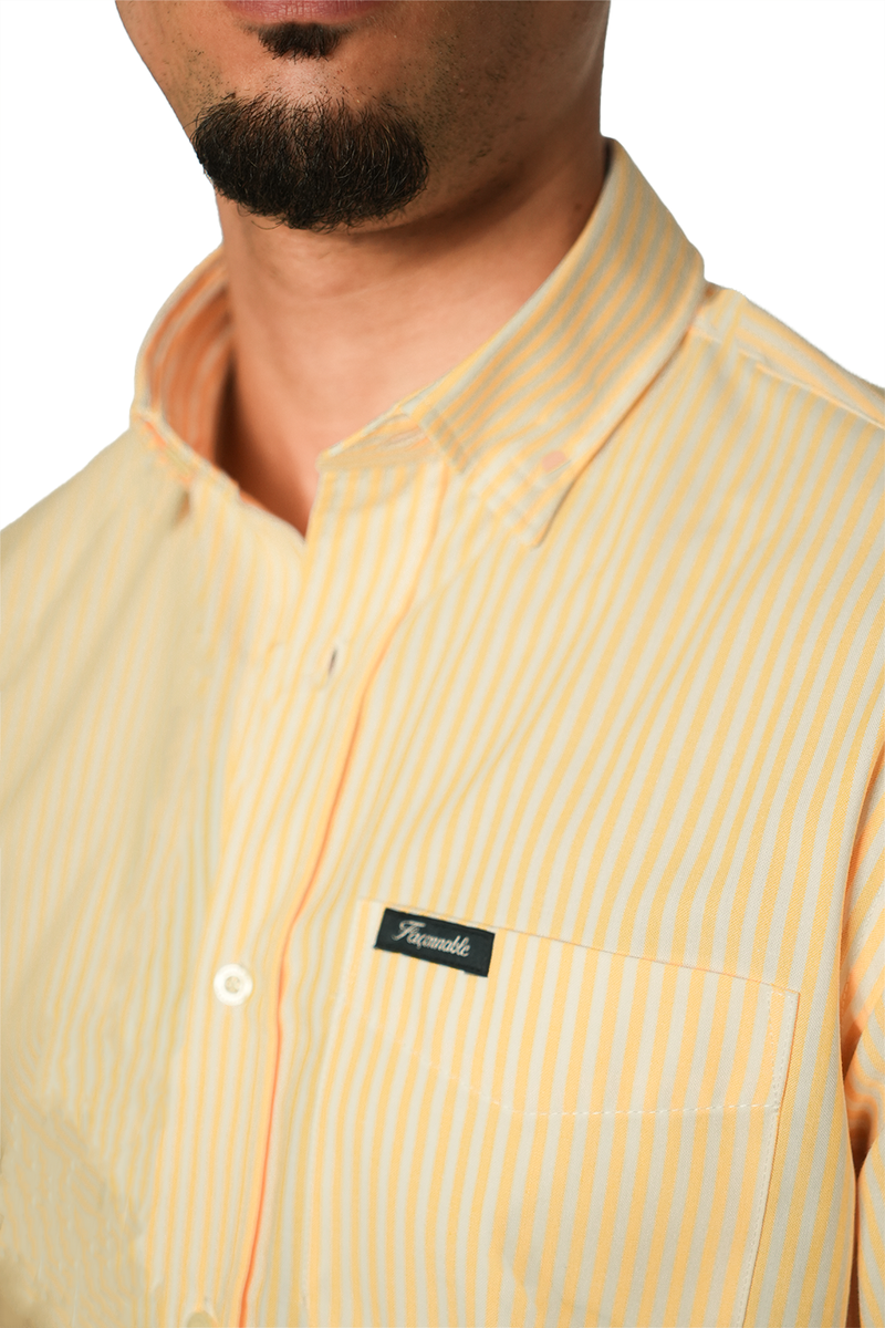 Façonnable Chemise à Rayures Poche sur le devant