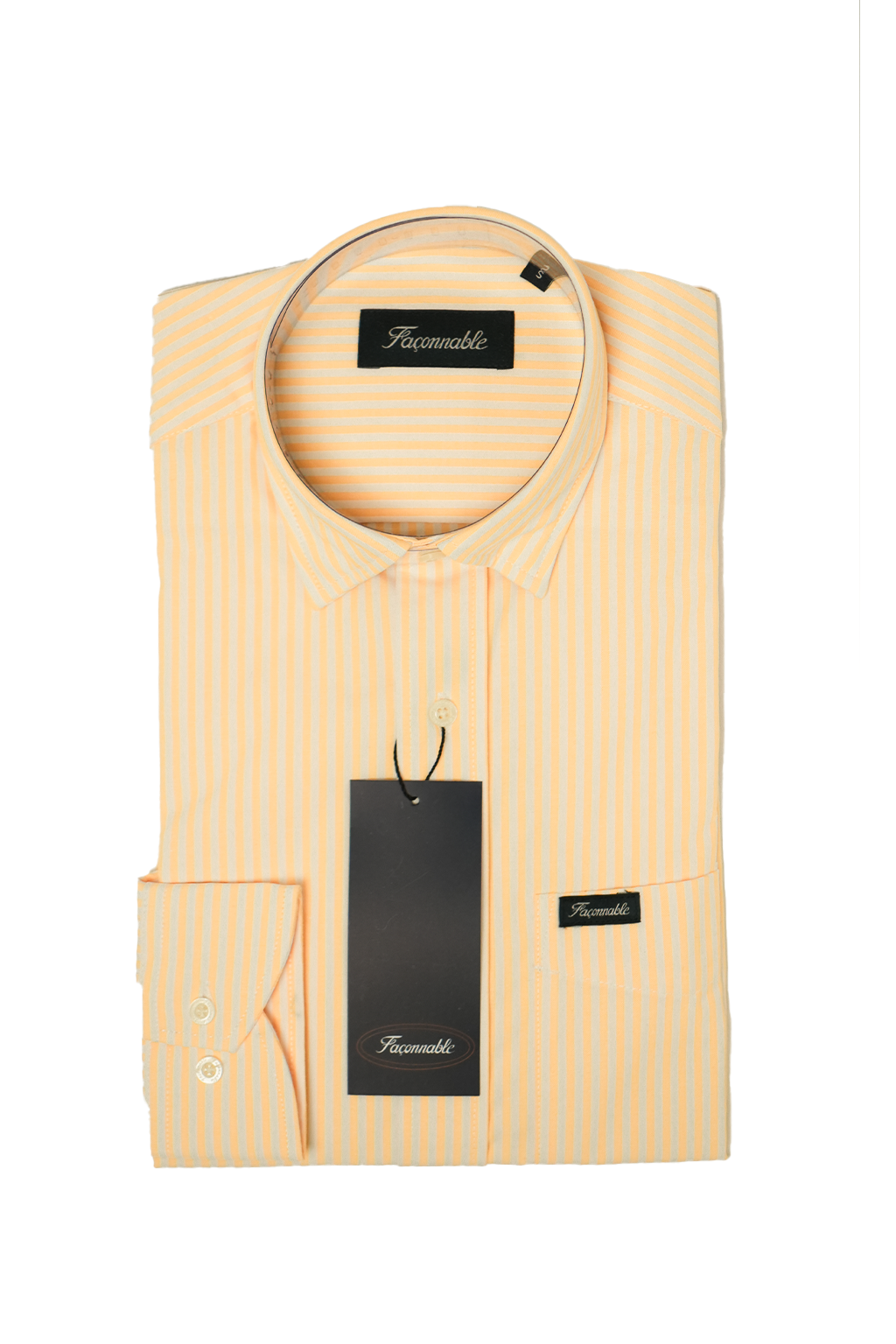 Façonnable Chemise à Rayures Poche sur le devant