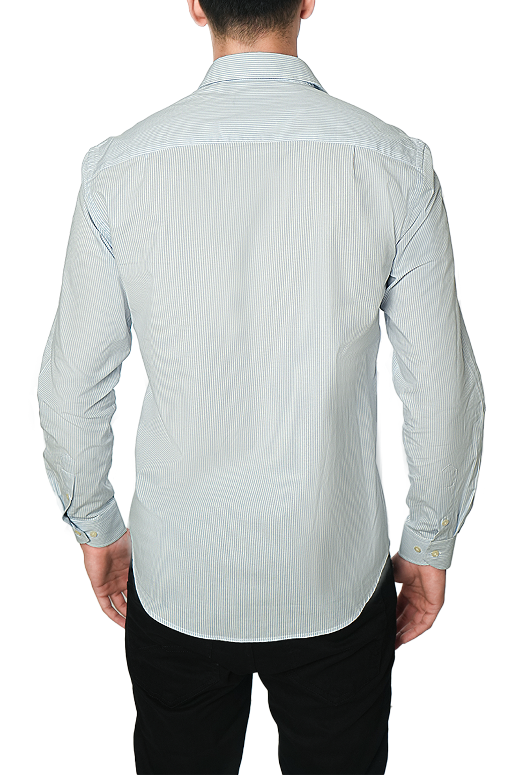 Façonnable Chemise à Rayures Poche sur le devant