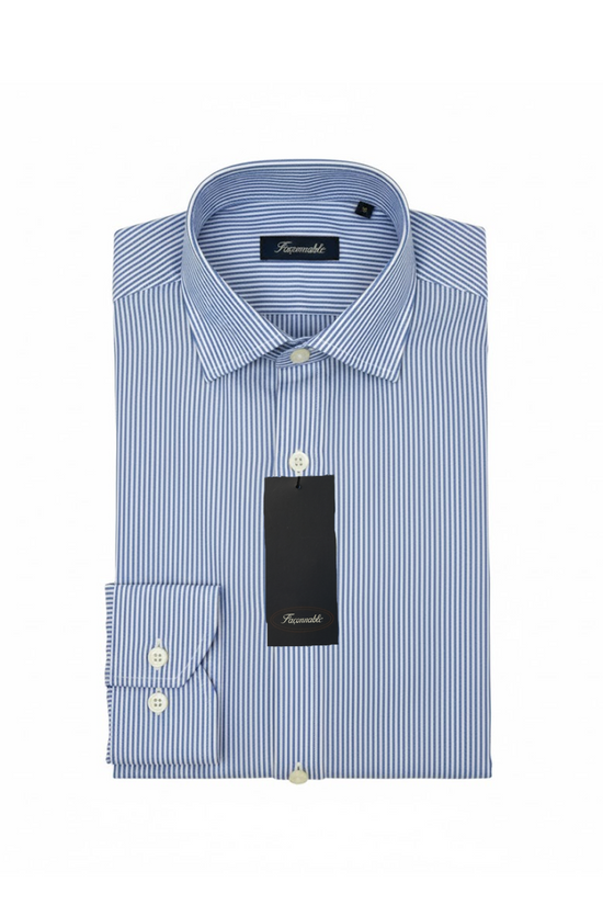 Façonnable Chemise à Rayures Poche sur le devant