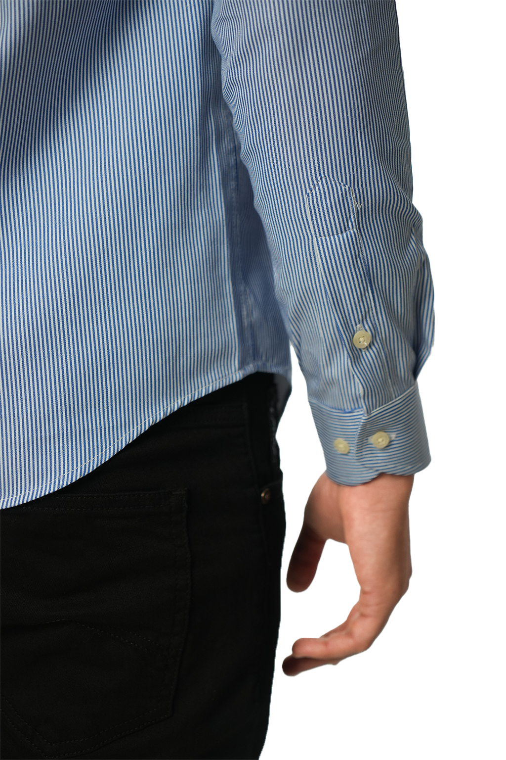 Façonnable Chemise à Rayures Poche sur le devant