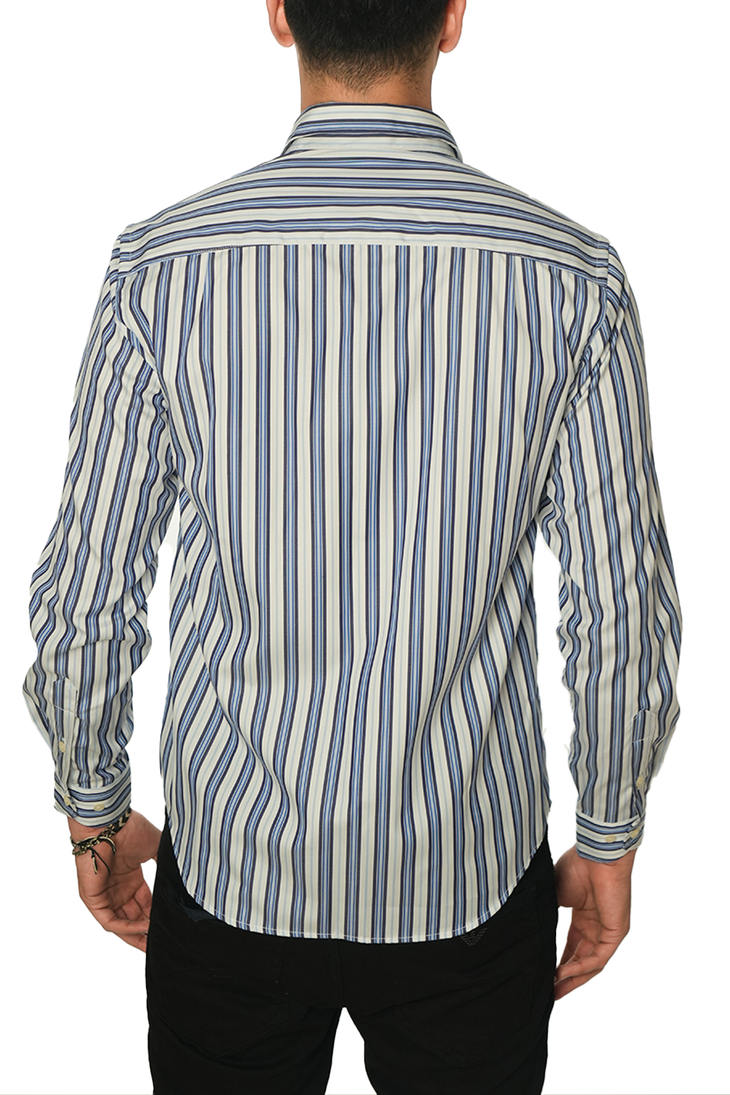 Façonnable Chemise à Rayures Poche sur le devant