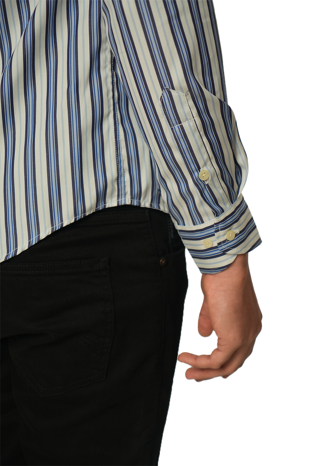 Façonnable Chemise à Rayures Poche sur le devant