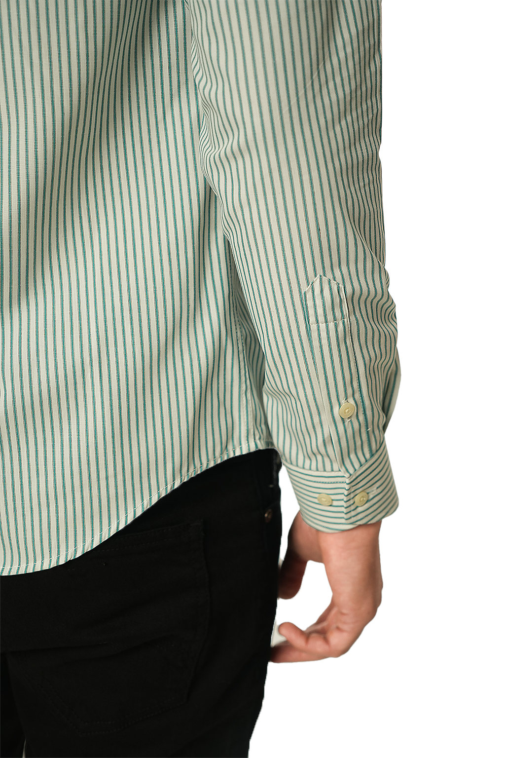 Façonnable Chemise à Rayures Poche sur le devant