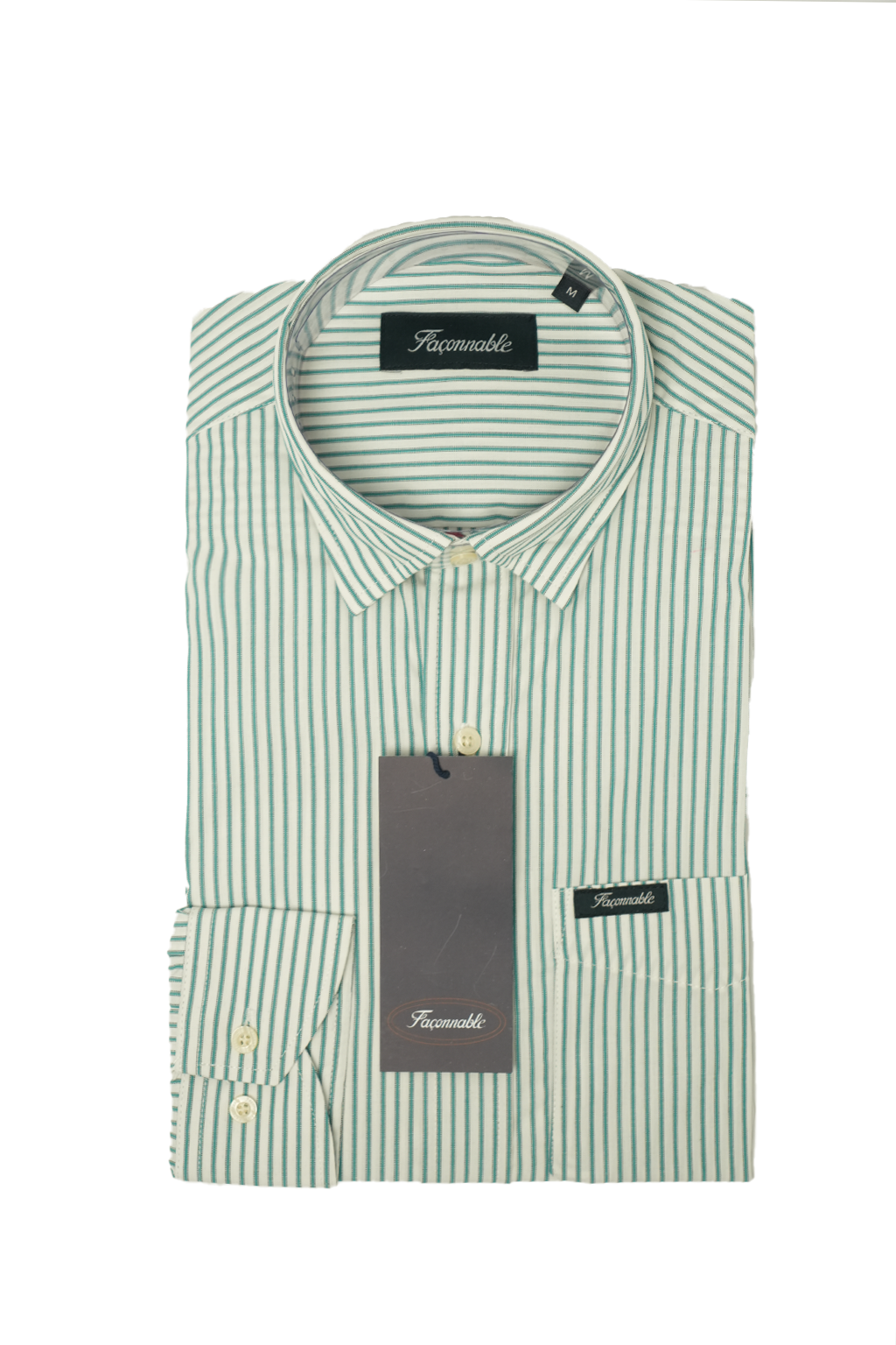 Façonnable Chemise à Rayures Poche sur le devant