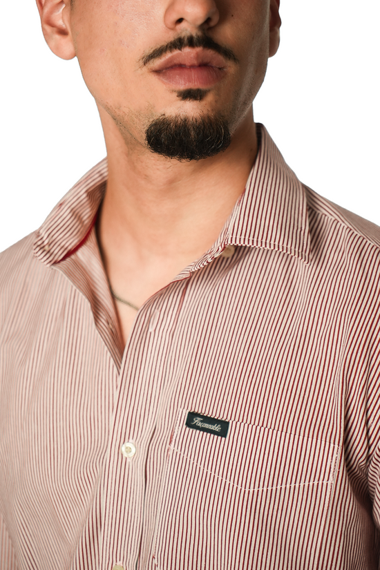 Façonnable Chemise à Rayures Poche sur le devant