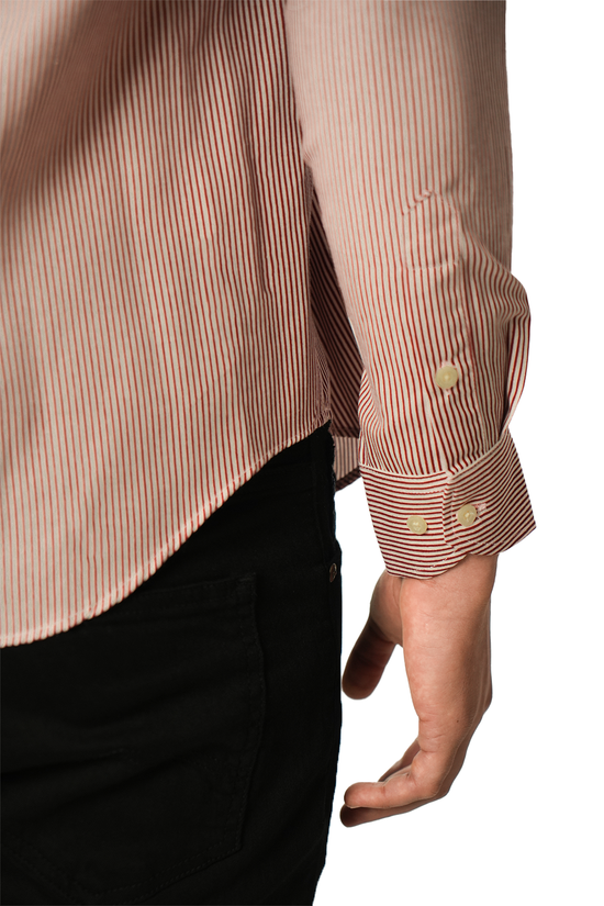 Façonnable Chemise à Rayures Poche sur le devant