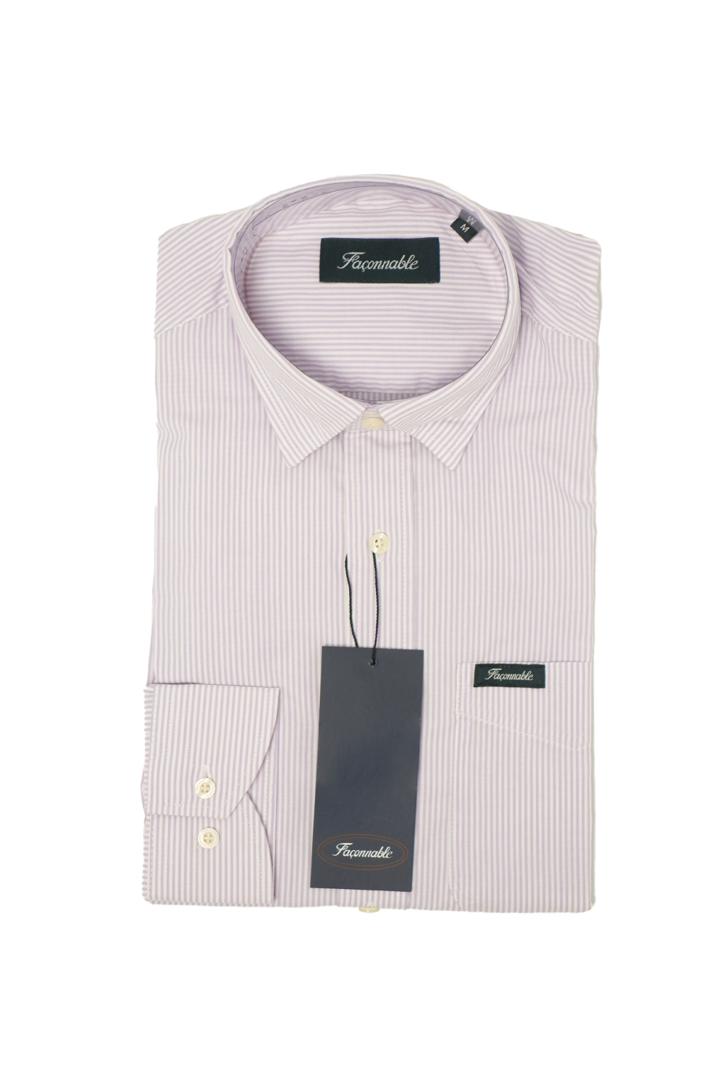 Façonnable Chemise à Rayures Poche sur le devant