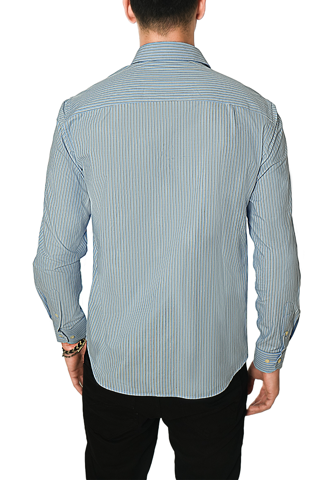 Façonnable Chemise à Rayures Poche sur le devant