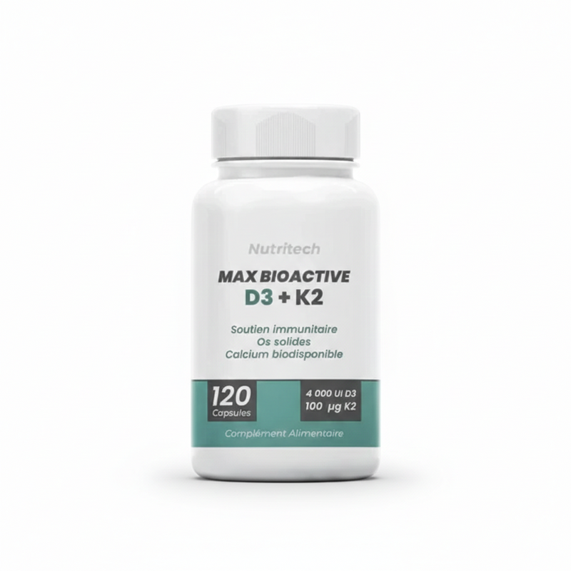 Max BioActive D3 + K2  120 Gélules