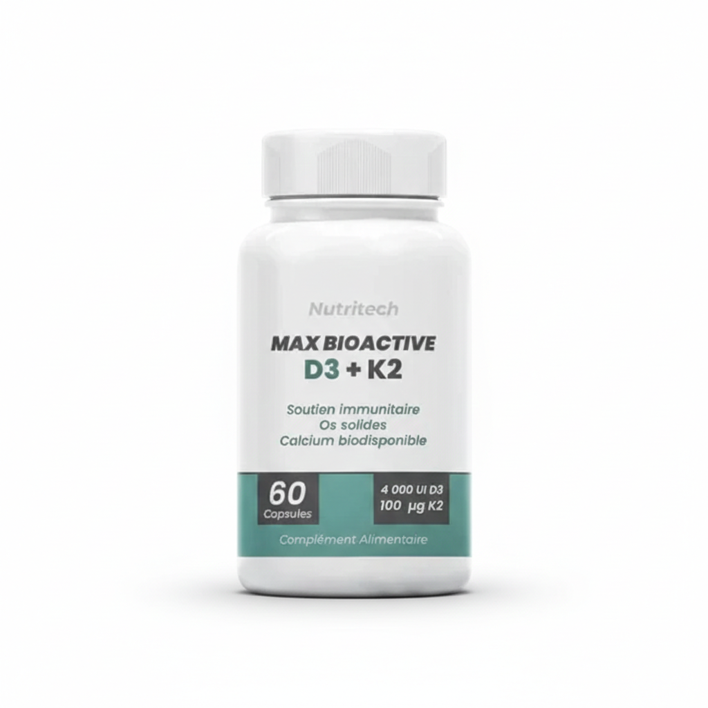 Max BioActive D3 + K2  60 Gélules