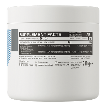 OstroVit Citrulline 210 g STRAWBERRY
